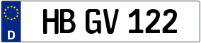 Trailer License Plate